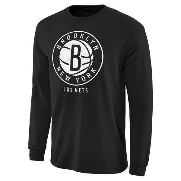 Brooklyn Nets Noches Enebea Long Sleeve WEM T-Shirt - Black,We sell and wholesale Brooklyn Nets Noches Enebea Long Sleeve WEM T-Shirt - Black on line form chian!